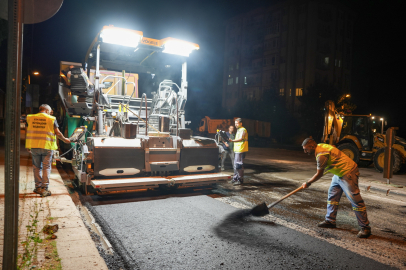 Cumhuriyet Bulvarında Gece Çalışması Başlıyor