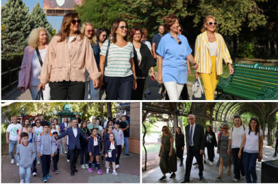 Başkanlar Avrupa Hareketlilik Haftasını Yürüyüşle Başlattı