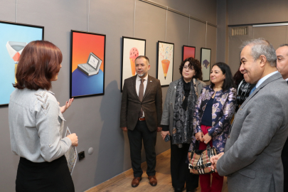 ESOGÜ'de 'Eğitimde Fikirlerin Grafiği' Afiş Tasarımı Sergisi Açıldı
