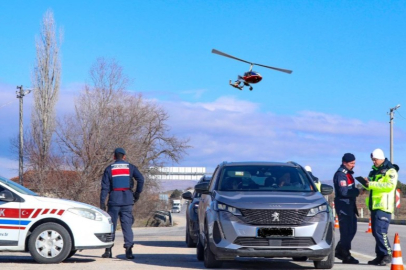 Cayrokopter İle Havadan Trafik Denetim Faaliyeti