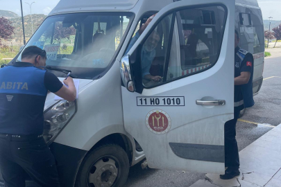 Bilecik Zabıtası'ndan Halk Otobüslerine Denetim