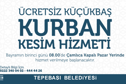 Tepebaşı'nda Kurban Kesim Alanı Hazır