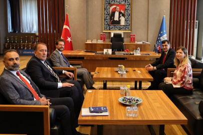 Kuzey Makedonya Cumhuriyeti Heyetinden Başkan Kahveci'ye Ziyaret