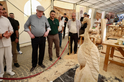 Odunpazarı’nda Ahşap Heykel Festivali Tüm Coşkusuyla Devam Ediyor