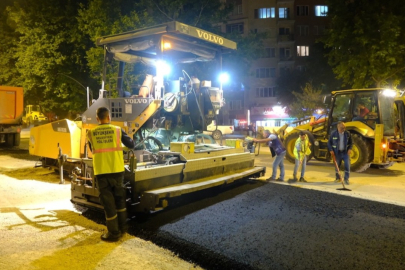 Seylap Caddesi'nde Asfalt Çalışması