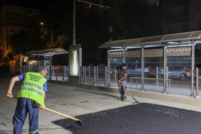 Yol Çalışmaları Gece Gündüz Devam Ediyor