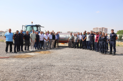 Büyükşehir İtfaiyesinden Yangın Tankeri Eğitimi