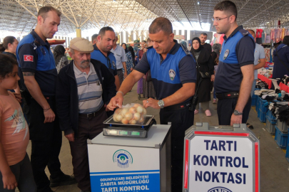 Odunpazarı Belediyesi’nden Pazarlarda Elektronik Tartı Denetimi