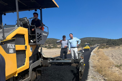 Aşağıdudaş Mahallesi'nde Asfalt Çalışması