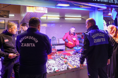 Zabıtadan Balık Satış Yerlerine Ortak Denetim