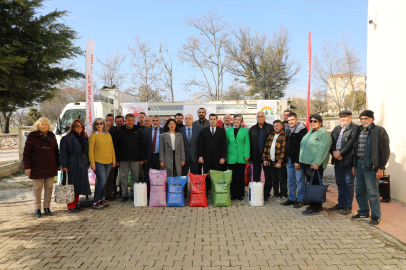 Mihalıççık'ta İyi Tarım Çiftçisine Gübre Desteği