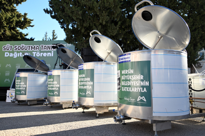 Mersinli Üreticilere Süt Soğutma Tankı ve Mobil Güneş Paneli
