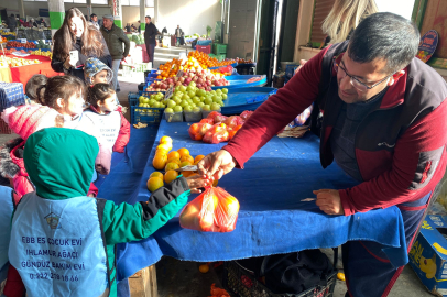 Es Çocuk Evi öğrencileri Yerli Malı Haftasında Pazarda