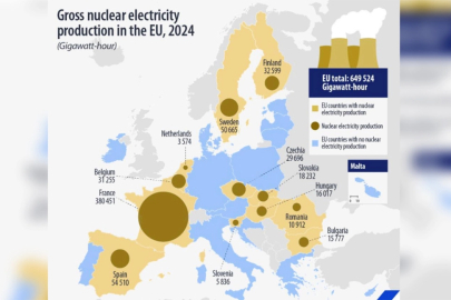 AB’de Nükleer Elektrik Üretimi 2024’te Arttı: Fransa Zirvede