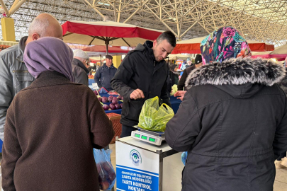 Odunpazarı Belediyesi’nden Pazarlarda Elektronik Tartı Denetimi