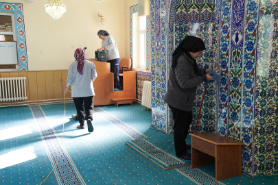 Tepebaşı'nda Camiler Bayram İçin Temizleniyor
