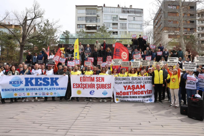 Eğitim Sen Eskişehir’den Okullardaki Şiddete Karşı "Yaşam Nöbeti"