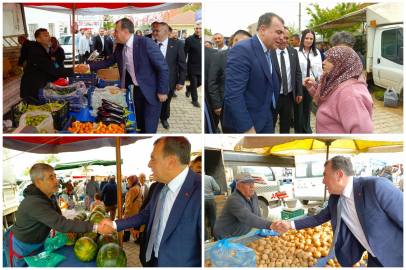 MHP İl Başkanı Ayhan Sezer Bayram Öncesi Semt Pazarını Ziyaret Etti
