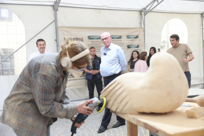 9. Uluslararası Ahşap Heykel Festivali’nde Üretim Süreci Sona Erdi