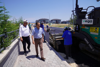 Başkan Ataç, Üstyapı Çalışmalarını Sahada İnceledi