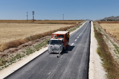 Çeltik Yolu'nda İşaretleme Çalışmaları Başladı
