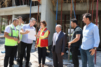 Başkan Ünlüce, Sazova Çocuk Evi İnşaatını İnceledi