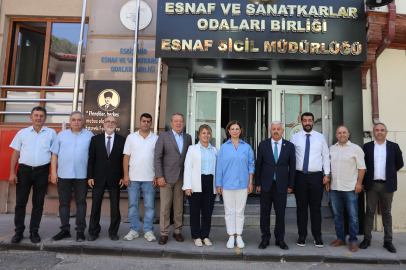Başkan Ünlüce, Esnaf Odalarını Ziyaret Etmeyi Sürdürüyor