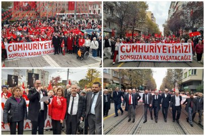 Cumhuriyet'in 103. Yıl Dönümü Cumhuriyet Yürüyüşü İle Kutlandı
